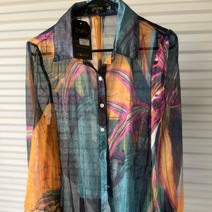 Multicolored Long sleeve Top/ Blouse